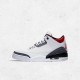 Best Jordans 3 Retro SE Fire Red Denim Women Men AJ3 CZ6431-100