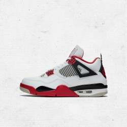 Best Jordans 4 Retro Fire Red Women Men AJ4 DC7770-160