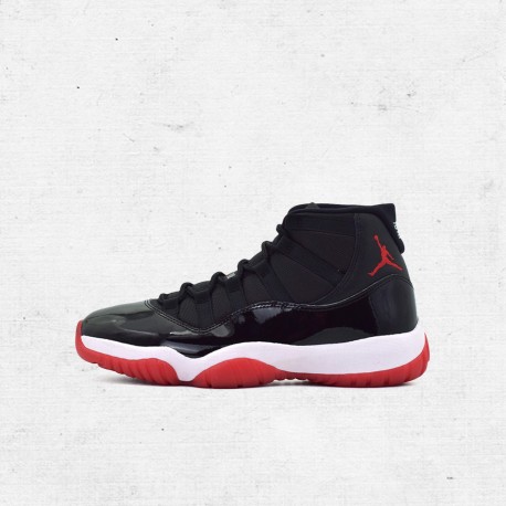 Best Jordans 11 Playoffs Bred Black Red AJ11 Men 378037 061