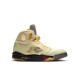 Best Jordans 5 Retro OFF-WHITE Sail Men AJ5 Shoes DH8565-100