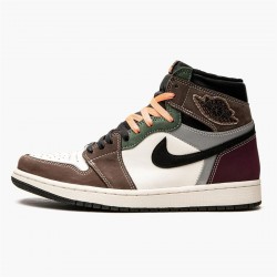 Air Jordan 1 High Og Hand Crafted Dh3097 001 Brown Jordan 1 Shoes