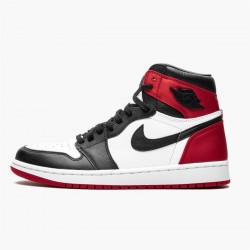 Air Jordan 1 High Og Satin Black Toe Blackblack White Varsity Red Cd0461 016 Women And Men AJ1 Jordan Sneakers