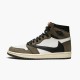 Air Jordan 1 High Og Ts Sp Travis Scott Saildark Mocha University Red Cd4487 100 Women And Men AJ1 Sneakers