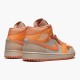 Air Jordan 1 Mid Apricot Orange Dh4270 800 Apricot Agate Terra Blush Women And Men AJ1 Jordan Sneakers