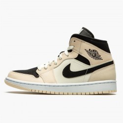 Air Jordan 1 Mid Barely Orange Women And Men Guava Icesail Black Bq6472 800 AJ1 Jordan Sneakers