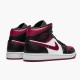 Air Jordan 1 Mid Bred Toe Blackgym Red White 554724 066 AJ1 Sneakers