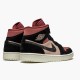 Air Jordan 1 Mid Canyon Rust Bq6472 202 Particle Beige Black Womens AJ1 Jordan Sneakers