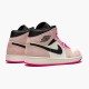 Air Jordan 1 Mid Crimson Tint Crimson Tinthyper Pink Black 852542 801 AJ1 Women And Men Sneakers