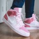 Air Jordan 1 Mid Digital Pink Digital Pinkwhite Pink Foam Sail Cw5379 600 Womens AJ1 Jordan Sneakers