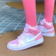 Air Jordan 1 Mid Digital Pink Digital Pinkwhite Pink Foam Sail Cw5379 600 Womens AJ1 Jordan Sneakers