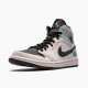 Air Jordan 1 Mid Dirty Powder Iridescent Barely Roseblackmulti Bq6472 602 Women And Men AJ1 Jordan Sneakers