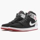 Air Jordan 1 Mid Johnny Kilroy Blackgym Red Metallic Silver Sneakers 554724 057 AJ1 Basketball Shoes