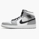 Air Jordan 1 Mid Light Smoke Grey Light Smoke Greyblack White 554724 092 Women And Men AJ1 Jordan Sneakers