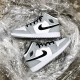 Air Jordan 1 Mid Light Smoke Grey Light Smoke Greyblack White 554724 092 Women And Men AJ1 Jordan Sneakers