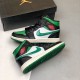 Air Jordan 1 Mid Pine Green Blackgym Red White Pine Green 554724 067 AJ1 Sneakers