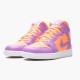 Air Jordan 1 Mid Se Atomic Pulse Women And Men Orange Pulseatomic Violet Av5174 800 AJ1 Jordan Sneakers