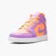 Air Jordan 1 Mid Se Atomic Pulse Women And Men Orange Pulseatomic Violet Av5174 800 AJ1 Jordan Sneakers