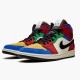 Air Jordan 1 Mid Se Fearless Blue The Great Multicolormulticolor Cu2805 100 Women And Men AJ1 Jordan Sneakers