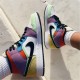 Air Jordan 1 Mid Se Multicolor Whiteblacklightbulbteam Ora Cw1140 100 AJ1 Sneakers