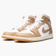 Air Jordan 1 Mid Tan Gum AJ1 Women And Men Sneakers 554724 271