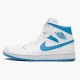 Air Jordan 1 Mid Unc University Bluewhite AJ1 Sneakers Bq6472 114