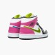 Air Jordan 1 Mid White Black Cyber Pink Cz9834 100 AJ1 Sneakers