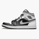 Air Jordan 1 Mid White Shadow Women And Men Blackwhite Lt Smoke Grey 554724 073 AJ1 Jordan Sneakers