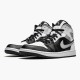 Air Jordan 1 Mid White Shadow Women And Men Blackwhite Lt Smoke Grey 554724 073 AJ1 Jordan Sneakers