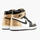 Air Jordan 1 Retro Gold Toe Women And Men Blackmetallic Gold Summit Whi 861428 007 AJ1 Jordan Sneakers