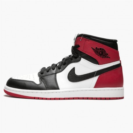 Air Jordan 1 Retro High Black Toe Whiteblack Gym Red 555088 184 Mens AJ1 Jordan Sneakers