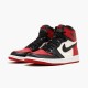 Air Jordan 1 Retro High Bred Toe Redblackwhite 555088 610 Women And Men AJ1 Sneakers