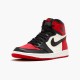 Air Jordan 1 Retro High Bred Toe Redblackwhite 555088 610 Women And Men AJ1 Sneakers