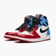 Air Jordan 1 Retro High Fearless Whiteuniversity Blue Varsity Ck5666 100 Women And Men AJ1 Sneakers