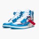 Air Jordan 1 Retro High Off White University Blue Women And Men AJ1 Shoes Aq0818 148 Whitedark Powder Blue Cone Jordan Sneakers