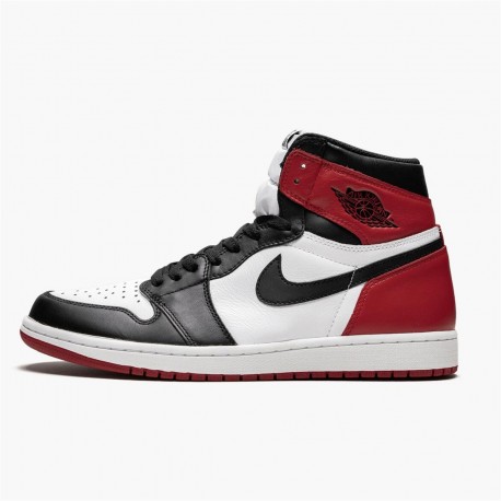 Air Jordan 1 Retro High Og Black Toe Whiteblack Varsity Red 555088 125 Mens AJ1 Sneakers