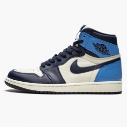 Air Jordan 1 Retro High Og Obsidianuniversity Blue 555088 140 AJ1 Sneakers