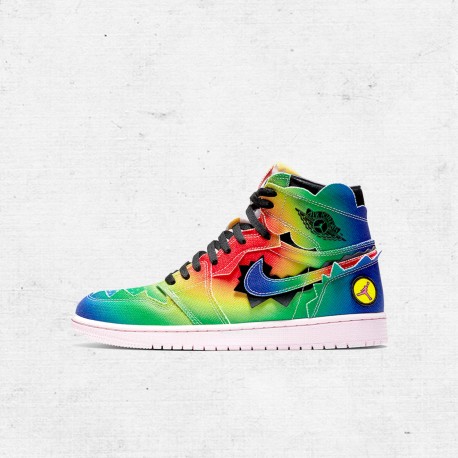 Best Jordans 1 Retro High J Balvin Multi Women Men AJ1 Shoes DC3481-900