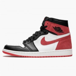 Air Jordan 1 Retro High Og Track Red Summit Whitetrack Red Black 555088 112 Women And Men AJ1 Jordan Sneakers