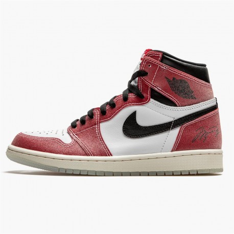 Air Jordan 1 Retro High Trophy Room Chicago Da2728 100 White Varsity Red Sail Black Women And Men AJ1 Jordan Sneakers