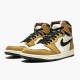 Air Jordan 1 Rookie Of The Year Golden Harvestblack Sail 555088 700 Women And Men AJ1 Jordan Sneakers