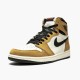 Air Jordan 1 Rookie Of The Year Golden Harvestblack Sail 555088 700 Women And Men AJ1 Jordan Sneakers