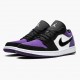 Air Jordan 1 Low Court Purple Women And Men 553558 125 Whiteblack Court Purple AJ1 Jordan Sneakers