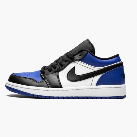 Air Jordan 1 Low Royal Toe Women And Men Cq9446 400 Sport Royalblack White AJ1 Jordan Sneakers