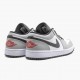 Air Jordan 1 Retro Low Light Smoke Grey Women And Men 553558 030 Lt Smoke Greygym Red White AJ1 Jordan Sneakers