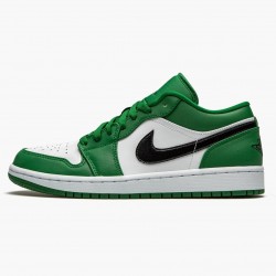 Air Jordan 1 Retro Low Pine Green Women And Men 553558 301 Pine Greenblack White AJ1 Jordan Sneakers