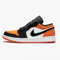 Air Jordan 1 Retro Low Shattered Backboard Women And Men 553558 128 Blackwhite Starfish AJ1 Jordan Sneakers