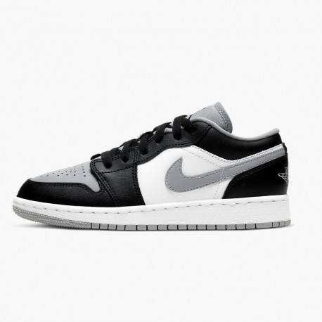 Air Jordan 1 Retro Low Smoke Grey Women And Men 553560 039 Blackblack Lt Smoke Grey AJ1 Jordan Sneakers