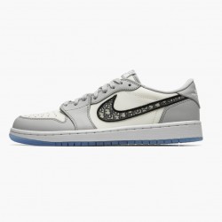 Air Jordan 1 Retro Low Women And Men Cn8608 002 Wolf Greysailphotoson Dust W AJ1 Jordan Sneakers