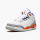 Air Jordan 3 Retro Knicks Women And Men 136064 148 Whiteold Royal University Ora AJ3 Jordan Sneakers