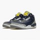 Air Jordan 3 Retro Michigan Mens AJ3 820064 Blackuniversity Gold Cement G AJ3 Jordan Sneakers